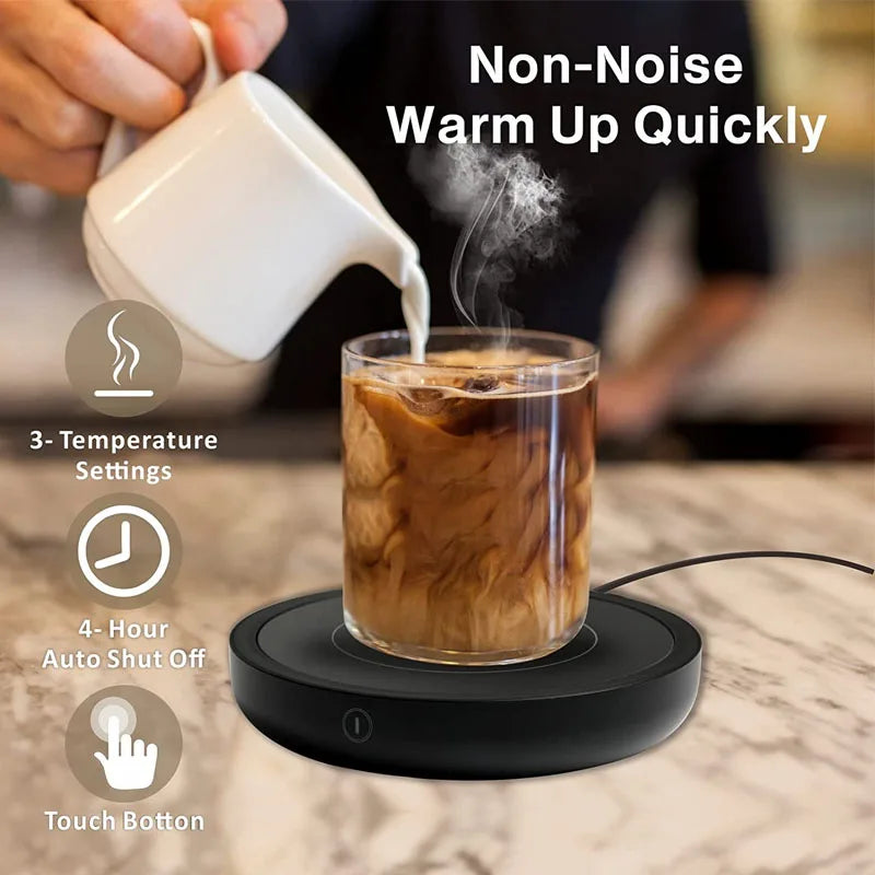 110V/220V Cup Heater Coffee Mug Warmer Hot Tea Makers Heating Pad Warmer Coaster Electric Hot Plate Coffee Heater for Tea Milk