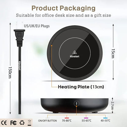 110V/220V Cup Heater Coffee Mug Warmer Hot Tea Makers Heating Pad Warmer Coaster Electric Hot Plate Coffee Heater for Tea Milk